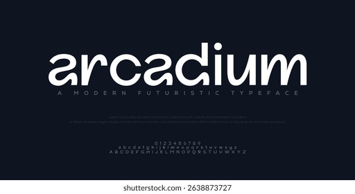 Abstract Fashion alphabet letters font logo. Minimal modern urban fonts for logo, brand etc. Typography typeface uppercase lowercase and number. vector illustration
