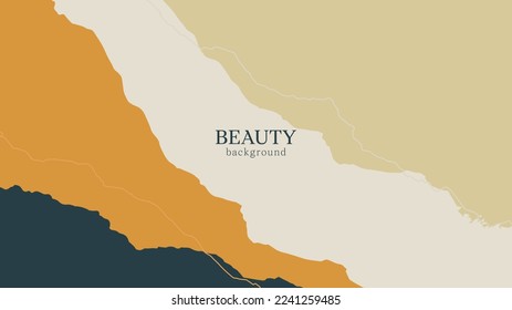 Abstract fashion background with wavy shapes and lines.