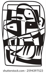 Abstract fashion, banner, hand drawing, design for t-shirts, textile, wrapping paper. Digital vector 