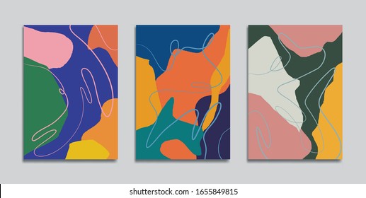 Abstract fashion cover templates. Eps10 vector.