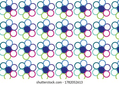 Patrón de impresión de diseño de moda abstracto