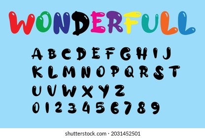 Abstract Fashion font alphabet. Minimal modern urban fonts for logo, brand etc. Typography typeface uppercase lowercase and number. vector illustration