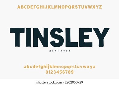 Abstract Fashion font alphabet. Minimal modern urban fonts for logo, brand etc. Typography typeface uppercase lowercase and number. vector illustration