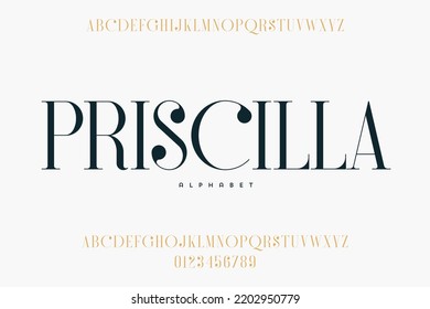 Abstract Fashion font alphabet. Minimal modern urban fonts for logo, brand etc. Typography typeface uppercase lowercase and number. vector illustration