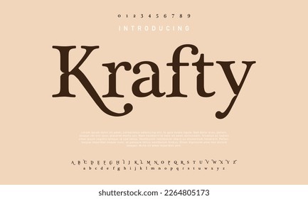 Abstract fashion font alphabet. Minimal modern urban fonts for logo, brand etc. Typography typeface uppercase lowercase and number. vector illustration