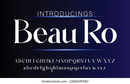 Abstract Fashion font alphabet. Minimal modern urban fonts for logo, brand etc. Typography typeface uppercase lowercase and number. vector illustration