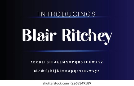 Abstract Fashion font alphabet. Minimal modern urban fonts for logo, brand etc. Typography typeface uppercase lowercase and number. vector illustration