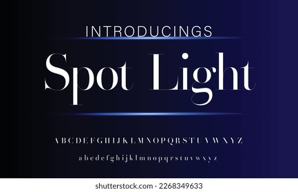 Abstract Fashion font alphabet. Minimal modern urban fonts for logo, brand etc. Typography typeface uppercase lowercase and number. vector illustration