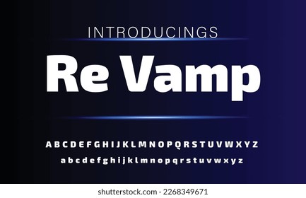 Abstract Fashion font alphabet. Minimal modern urban fonts for logo, brand etc. Typography typeface uppercase lowercase and number. vector illustration