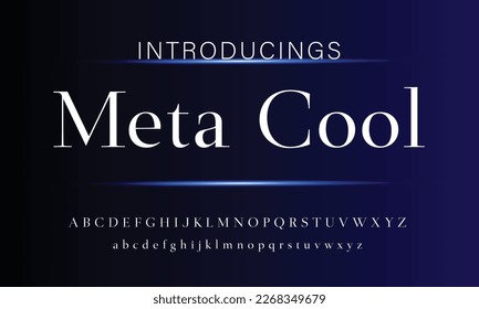 Abstract Fashion font alphabet. Minimal modern urban fonts for logo, brand etc. Typography typeface uppercase lowercase and number. vector illustration