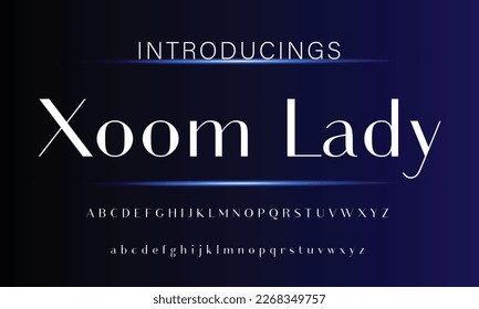 Abstract Fashion font alphabet. Minimal modern urban fonts for logo, brand etc. Typography typeface uppercase lowercase and number. vector illustration