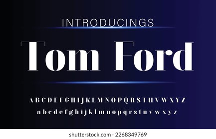 Abstract Fashion font alphabet. Minimal modern urban fonts for logo, brand etc. Typography typeface uppercase lowercase and number. vector illustration