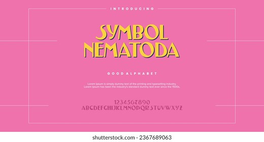 Abstract Fashion font alphabet. Minimal modern urban fonts for logo, brand etc. Typography typeface uppercase lowercase and number. vector illustration