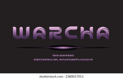 Abstract Fashion font alphabet. Minimal modern urban fonts for logo, brand etc. Typography typeface uppercase lowercase and number. vector illustration