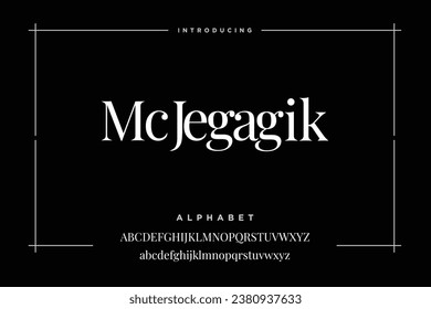 Abstract Fashion font alphabet. Minimal modern urban fonts. vector illustration