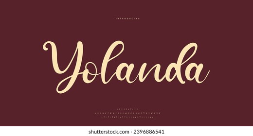 Abstract Fashion font alphabet. Minimal modern urban fonts for logo, brand etc. Typography Calligraphy typeface uppercase lowercase and number. vector illustration