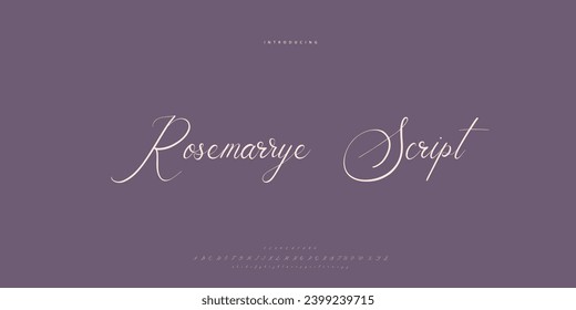 Abstract Fashion font alphabet. Minimal modern urban fonts for logo, brand etc. Typography Calligraphy typeface uppercase lowercase and number. vector illustration
