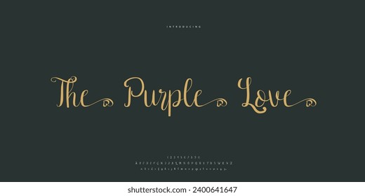 Abstract Fashion font alphabet. Minimal modern urban fonts for logo, brand etc. Typography Calligraphy typeface uppercase lowercase and number. vector illustration
