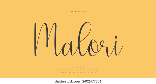 Abstract Fashion font alphabet. Minimal modern urban fonts for logo, brand etc. Typography Calligraphy typeface uppercase lowercase and number. vector illustration
