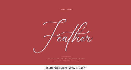 Abstract Fashion font alphabet. Minimal modern urban fonts for logo, brand etc. Typography Calligraphy typeface uppercase lowercase and number. vector illustration
