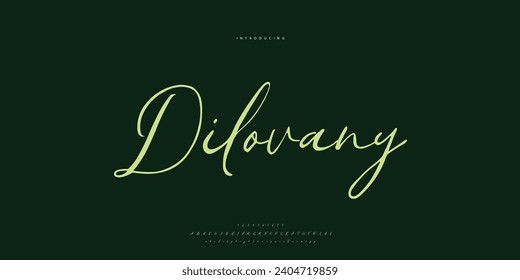 Abstract Fashion font alphabet. Minimal modern urban fonts for logo, brand etc. Typography Calligraphy typeface uppercase lowercase and number. vector illustration
