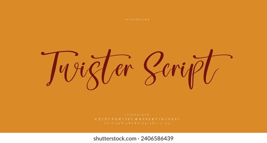 Abstract Fashion font alphabet. Minimal modern urban fonts for logo, brand etc. Typography Calligraphy typeface uppercase lowercase and number. vector illustration
