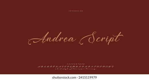 Abstract Fashion font alphabet. Minimal modern urban fonts for logo, brand etc. Typography Calligraphy typeface uppercase lowercase and number. vector illustration

