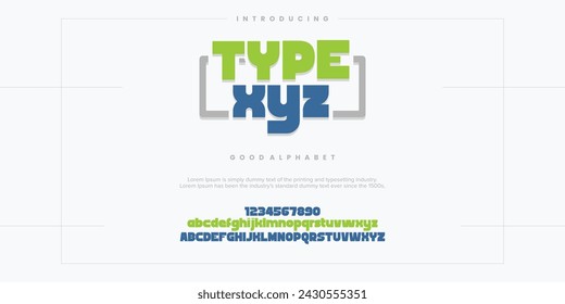 Abstract Fashion font alphabet. Minimal modern urban fonts for logo, brand etc. Typography typeface uppercase lowercase and number. vector illustration
