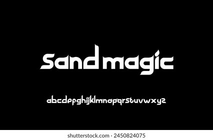 Abstract Fashion font alphabet. Minimal modern urban fonts for logo, brand etc. vector illustration