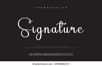 Abstract Fashion font alphabet. Minimal modern urban fonts for logo, brand etc. Typography typeface uppercase lowercase and number. vector illustration
