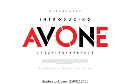 Abstract Fashion font alphabet. Minimal modern urban fonts for logo, brand etc. Typography typeface uppercase lowercase and number. vector illustration.