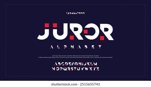 Abstract Fashion font alphabet. Minimal modern urban fonts for logo, brand etc. Typography typeface uppercase lowercase and number vector illustration.