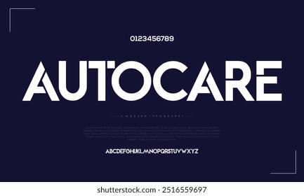 Abstract Fashion alfabeto de fontes. Mínimo fontes urbanas modernas para logotipo, marca etc. Tipografia fonte maiúscula minúscula e número. ilustração vetorial