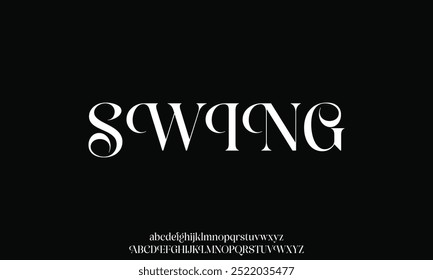 Abstract Fashion font alphabet. Minimal modern urban fonts for logo, brand etc.