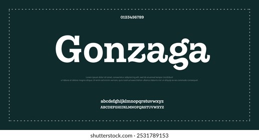 Abstract Fashion font alphabet. Minimal modern urban fonts for logo, brand etc. Typography typeface uppercase lowercase and number. vector illustration
