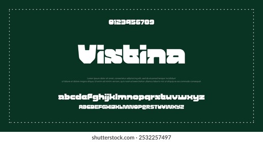 Abstract Fashion font alphabet. Minimal modern urban fonts for logo, brand etc. Typography typeface uppercase lowercase and number vector illustration.