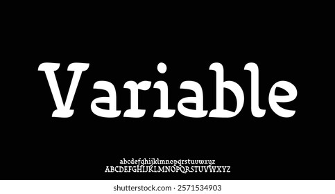 Abstract Fashion font alphabet. Minimal modern urban fonts for logo, brand etc. Typography typeface uppercase lowercase and number vector illustration