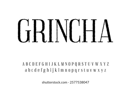 Abstract Fashion font alphabet. Minimal modern urban fonts for logo, brand etc. Typography typeface uppercase lowercase and number. vector illustration