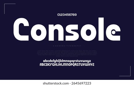 Abstract Fashion font alphabet. Minimal modern urban fonts for logo, brand etc. Typography typeface uppercase lowercase and number. vector illustration
