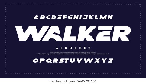 Abstract Fashion font alphabet. Minimal modern urban fonts for logo, brand etc. Typography typeface uppercase lowercase and number vector illustration.	