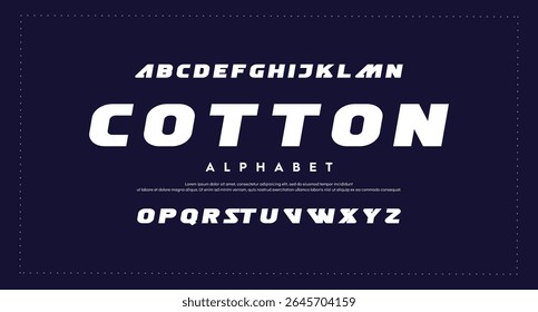 Abstract Fashion font alphabet. Minimal modern urban fonts for logo, brand etc. Typography typeface uppercase lowercase and number vector illustration.	