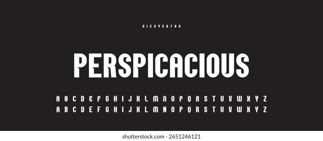 Abstract Fashion font alphabet. Minimal modern urban fonts for logo, brand etc. Typography typeface uppercase lowercase and number vector illustration.