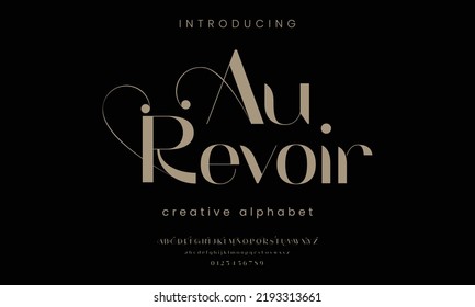 Abstract Fashion font alphabet. Typography typeface uppercase lowercase and number. vector illustrations