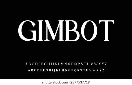 Abstract Fashion font alphabet. Typography typeface uppercase lowercase and number. vector illustration