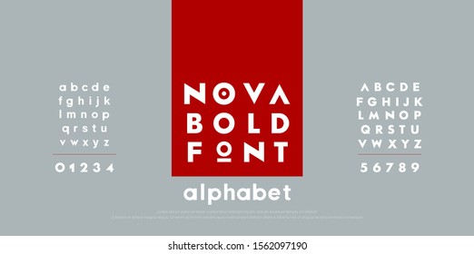 Abstract fashion modern alphabet fonts. Typography technology electronic urban music future creative font. and number vector illustration