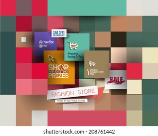 Abstract Fashion Poster Template For Advertising Use