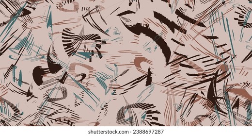 Abstract fashion repeat background. Trendy fabric prints. Vector illustration