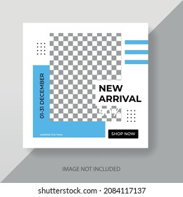 Abstract fashion sale Instagram post banner