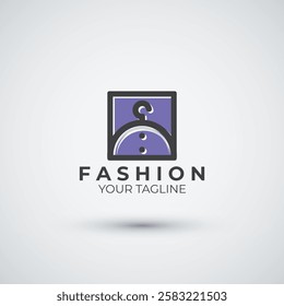 abstract fashion store logo icon design template