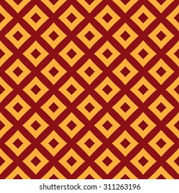 Abstract fashionable decorative seamless pattern with red and orange squares for any design project